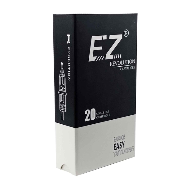 EZ Revolution 9RL 0.30 mm Round Liner Tattoo Cartridge – 1009RL needles for bold saturated outlines, strong flow and safe membrane protection