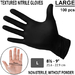 BLACK NITRILE GLOVES