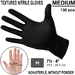 BLACK NITRILE GLOVES