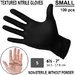BLACK NITRILE GLOVES
