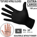 BLACK NITRILE GLOVES