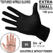 BLACK NITRILE GLOVES