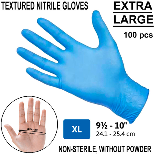 XL - BLUE nitrile gloves