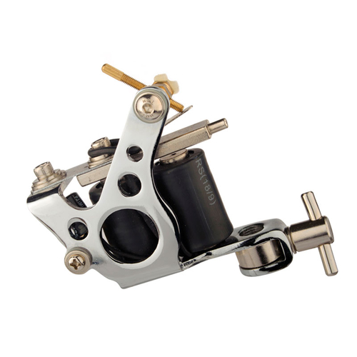 Coil Tattoo Machine, «CIRCLE», 10 Wraps, Liner and Shader