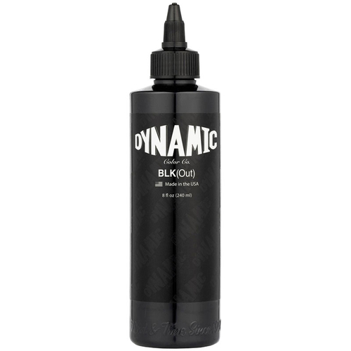 Dynamic BLKout 8 oz - 240 ml Tattoo ink BLO8OZ