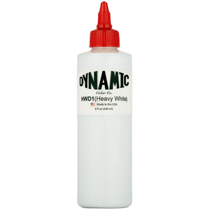 Dynamic Heavy White 8oz - 240 ml Tattoo ink HWD18OZ