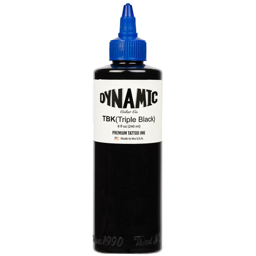 Dynamic Triple Black 8oz - 240 ml Tattoo ink	TBK8OZ