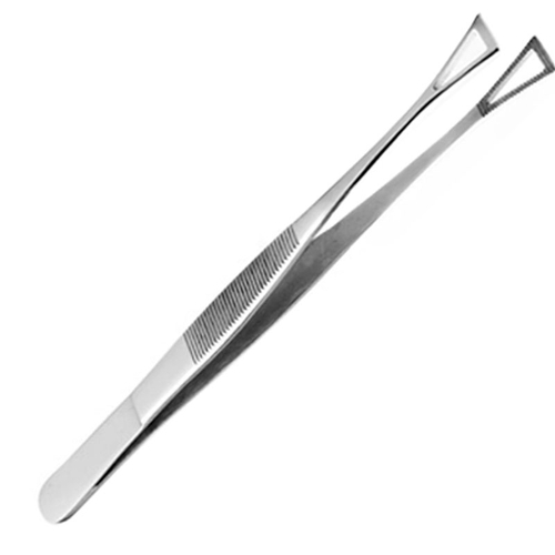 Triangular Head Non-Slotted Tweezers