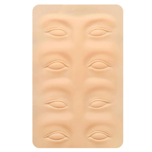 Practice Tattoo Skin with Eyes and Brows, 15cm x 26.5cm, silicone
