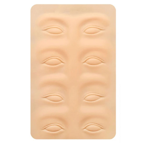 Practice Tattoo Skin with Eyes and Brows, 15cm x 26.5cm, silicone