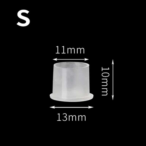 Small Tattoo Ink Cups with Base, 11mm, plastic