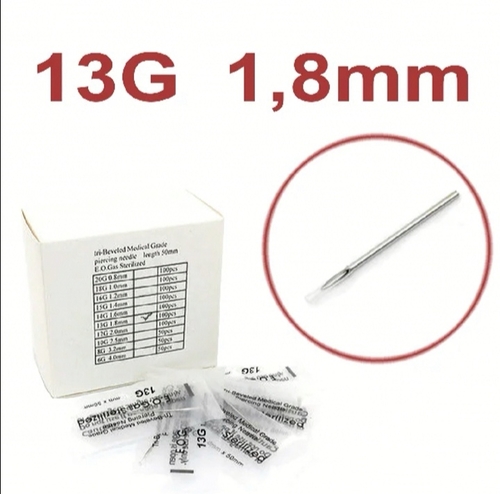 13g (1.8мм) piercing needle