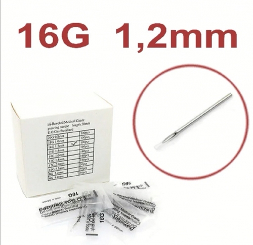 16g (1.2мм) piercing needle