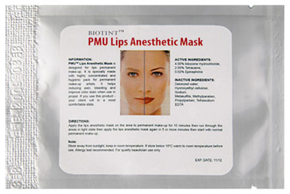 Маска PMU для анестезии губ