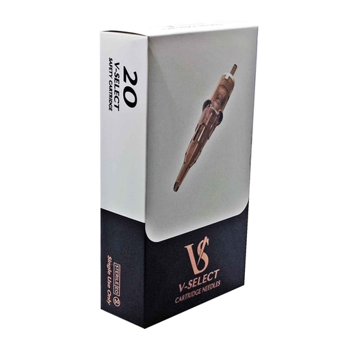 1RL 0.35 mm TEXTURED V-Select Tattoo Cartridges – Enhanced Precision & Saturation Needles